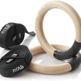 Fitness High Density 28/32mm Wooden Gymnastic Ring